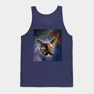 Moustached tortie cat Tank Top